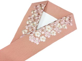 刺繍［ピンク］桜づくし柄半衿画像