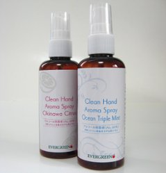 オーシャントリプルミント：手指消毒・携帯タイプ100ml【アルコール除菌液60%】Clean Hand Aroma Spray画像