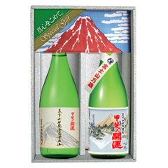 富士山世界遺産・風呂敷Ａセット　720㎖×2の画像