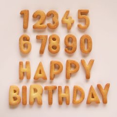 HAPPYBIRTHDAYと数字セット画像