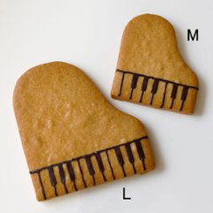 ピアノクッキーと音符クッキーのセット画像