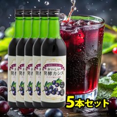 おいしい発酵カシス 5本セット(1本340ml)の画像