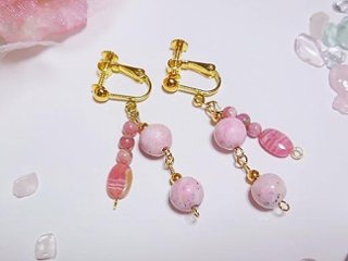 恋を呼び込む♡インカローズイヤリング画像