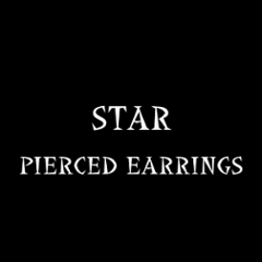 STAR PIERCED EARRINGS画像