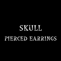 SKULL PIERCED EARRINGSの画像