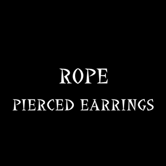 ROPE PIERCED EARRINGS画像