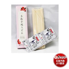 五島手延うどんお土産ｾｯﾄ小　（熟成西椿160ｇ・飛っ娘あごだし（粉末）10g×2）の画像