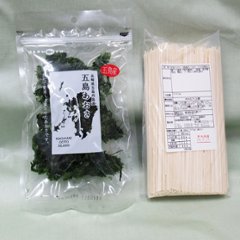NSAO-7｜訳ありお徳用うどんとあおさのセット｜五島うどん（検品外商品）500ｇ×1袋｜五島あおさ10ｇ×1袋の画像