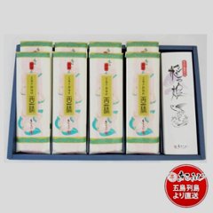 MK-28まるふじギフトセット　箱｜五島手延饂飩「熟成西椿」・あごだし詰合せ｜お歳暮やお礼ギフトにおススメの画像