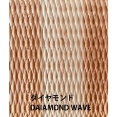 杉無垢 WAVEパネル 壁 天井材 ダイヤモンド 節有り・無地上小 無塗装 長さ2mの画像