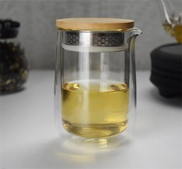 一人分にちょうどいい280ml　二層断熱 ガラス茶器画像