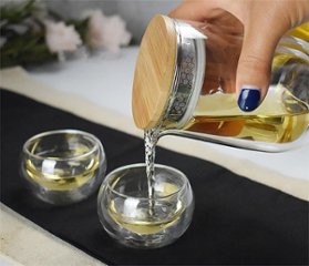 一人分にちょうどいい280ml　二層断熱 ガラス茶器画像