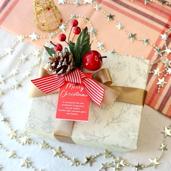 巡る癒しのギフトボックスセット（アロマキャンドル、重炭酸イオン入浴剤、なつめ茶、紅花ブレンド茶）画像