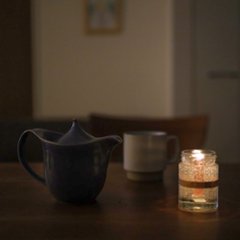 ゆるり宵の4点ギフトBOXセット（宵のなつめ茶TB4個分・アロマキャンドル・よもぎ入浴剤・シルクソックス）画像