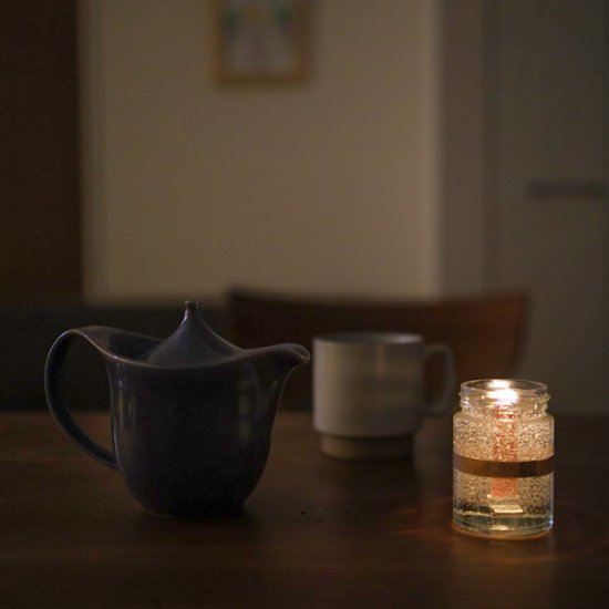 ゆるり宵の4点ギフトBOXセット（宵のなつめ茶TB4個分・アロマキャンドル・よもぎ入浴剤・シルクソックス）画像