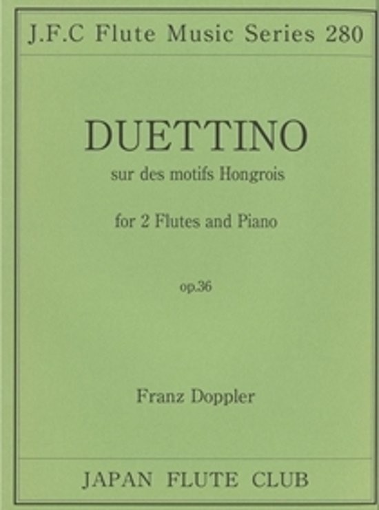 フルートクラブ名曲シリーズ(280)ハンガリーの主題による小二重奏曲op.36　ドップラー画像