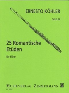 25のロマンティックな練習曲　op.66(近代的な様式による)  ケーラーの画像