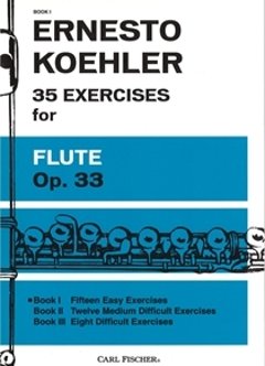 35 EXERCISES for FLUTE Op.33 Book1　ケーラー作の画像