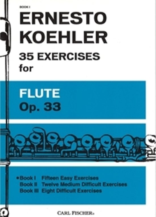 35 EXERCISES for FLUTE Op.33 Book1　ケーラー作画像