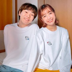 どこにいても思い合う２人のためのスウェットの画像