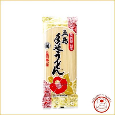 椿うどん　300ｇ　袋  ｜五島うどん本舗・中本製麺の定番品｜腰が強く、素朴でどこか懐かしい味わいが人気の画像