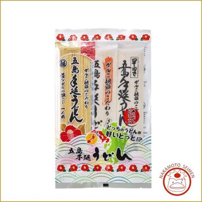 五島うどん　食べくらべ  スープ付 ｜ご試食や手土産に大好評、「椿」・「早ゆで」・「頑固親爺」うどんセットの画像