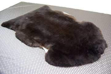 刈毛ムートン　1枚物ラグ（90cm）の画像