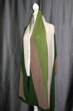 カシミヤニット　大判ストール画像