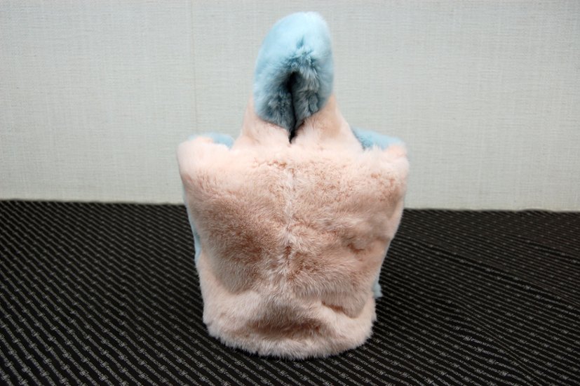 レッキスバイカラー　丸底ミニトートバッグ画像