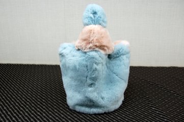 レッキスバイカラー　丸底ミニトートバッグ画像