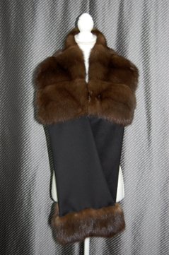 ロシアンセーブル＆ウール　ストールの画像