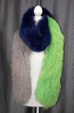 フォックス＆チベットラム　ロングマフラー画像