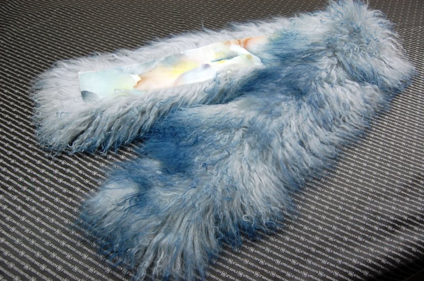 チベットラム　ロングマフラー画像