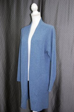 カシミヤニット　ロングカーディガン画像