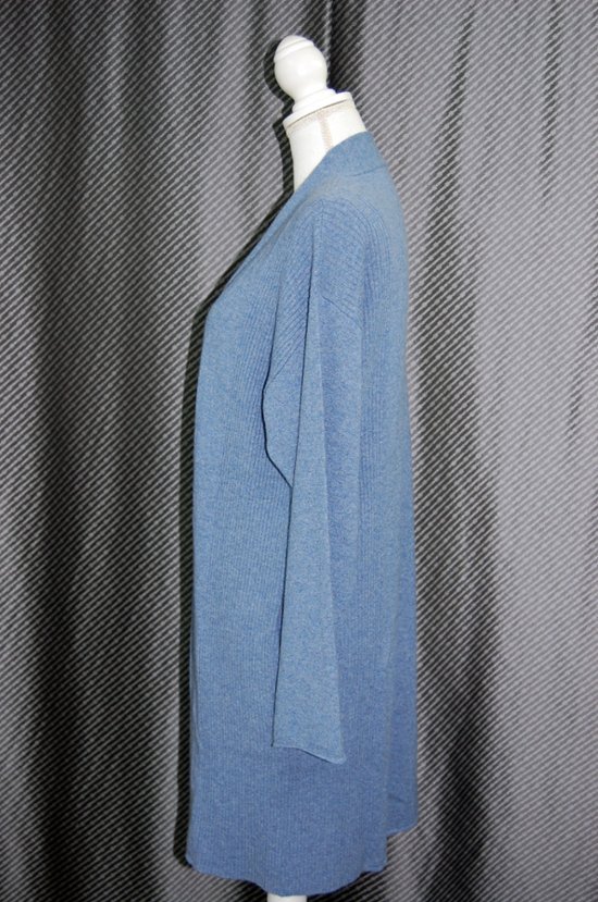 カシミヤニット　ロングカーディガン画像