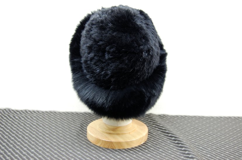 ミンク　ヤーンハット　Foxトリム画像