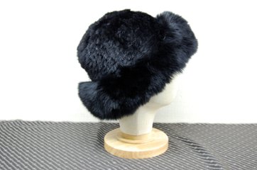 ミンク　ヤーンハット　Foxトリム画像