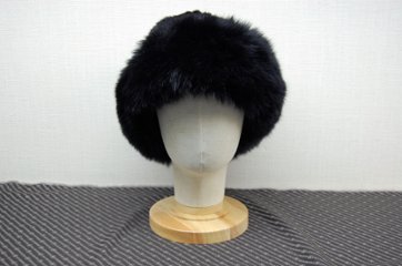 ミンク　ヤーンハット　Foxトリム画像