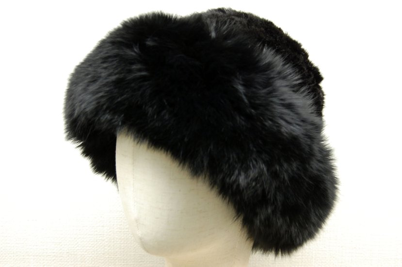 ミンク　ヤーンハット　Foxトリム画像
