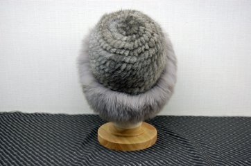 ミンク　ヤーンハット　Foxトリム画像