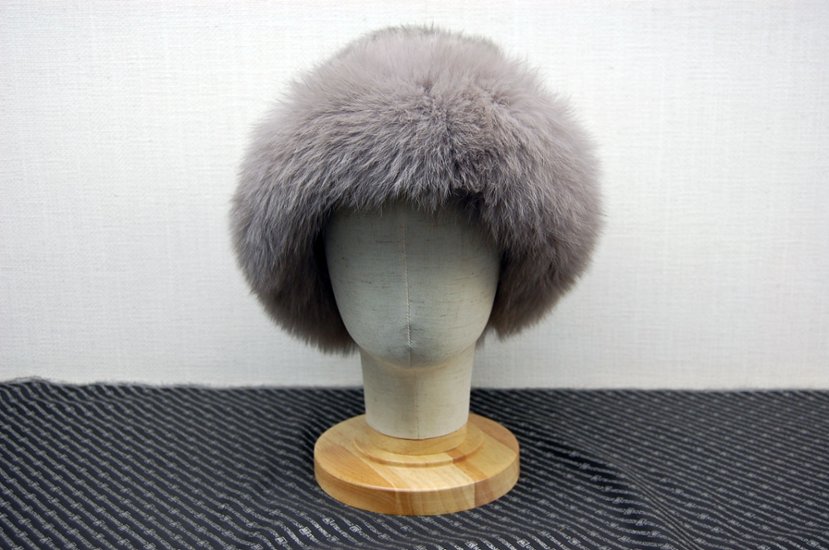 ミンク　ヤーンハット　Foxトリム画像