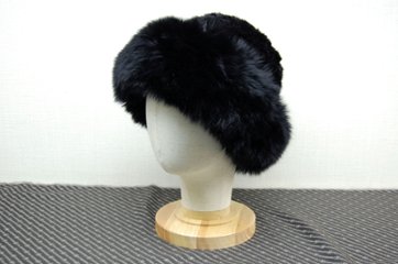 ミンク　ヤーンハット　Foxトリム画像