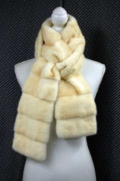 パールミンク　ロングマフラー画像