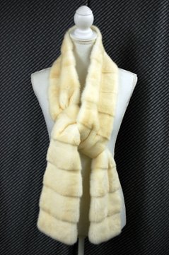 パールミンク　ロングマフラー画像