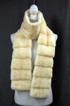 パールミンク　ロングマフラー画像