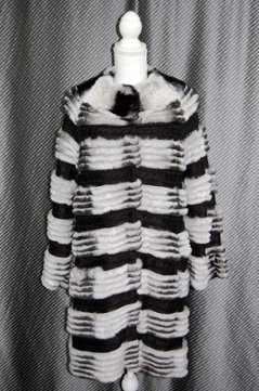 レッキス＆ウール混ニット　コートの画像