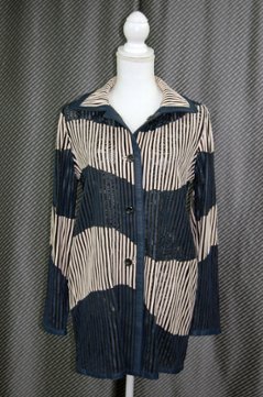 ラムレザー＆レース　リバーシブルジャケットの画像