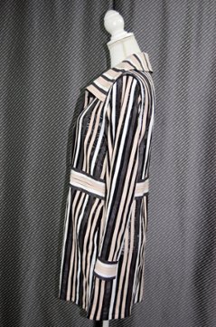 ラムレザー＆レース　リバーシブルロングジャケット画像