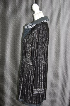 ラムレザー＆レース　リバーシブルロングジャケット画像