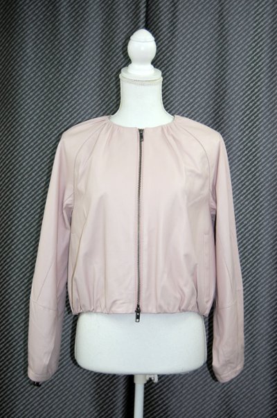 ラムレザー　ワイドスリーブジャケットの画像